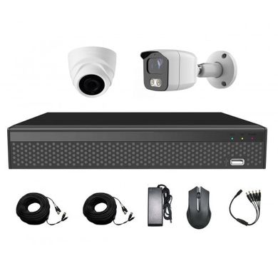 Комплект AHD видеонаблюдения на 1 уличную и 1 купольную камеру CoVi Security AHD-11WD KIT