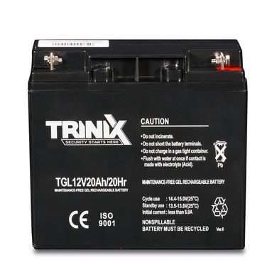 Акумуляторна батарея TRINIX TGL12V20Ah/20Hr GEL, 12В 20А/год
