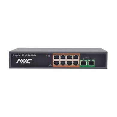 10-портовий гігабітний PoE комутатор NVC-1008G