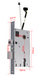 Електронний RFID замок для офісів SEVEN LOCK SL-7731 silver ID EM