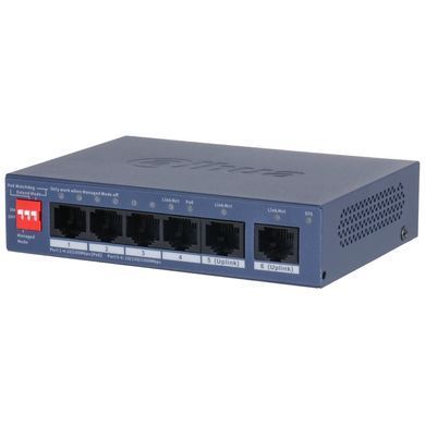 4-портовий PoE комутатор Dahua DH-CS4006-4ET2GT-36