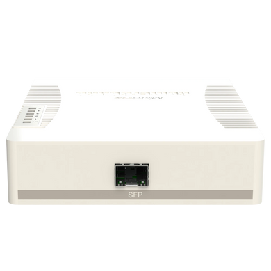 5-портовый гигабитный управляемый PoE коммутатор MikroTik RB260GSP (CSS106-1G-4P-1S)