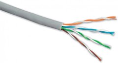 UTP кабель кручена пара внутрішній Hikvision DS-1LN5E-S, 305 м