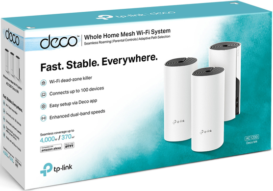 Mesh Wi-Fi система Tp-Link Deco E4 (3-Pack)