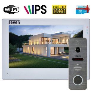 Комплект Wi-Fi домофона SEVEN DP-7577/04Kit white