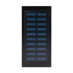 Повербанк с солнечной панелью 20000mAh Power Bank Kraft KPB-1020SLIM Black LED-фонарь