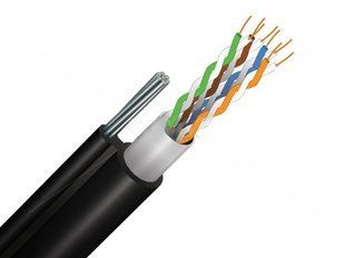 Кабель кручена пара з тросом FinMark FTP CAT5e 4P 24AWG PE-MR, 305 м