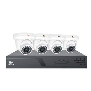 Комплект IP видеонаблюдения на 4 камеры Partizan IP-7 4xCAM + 1xNVR
