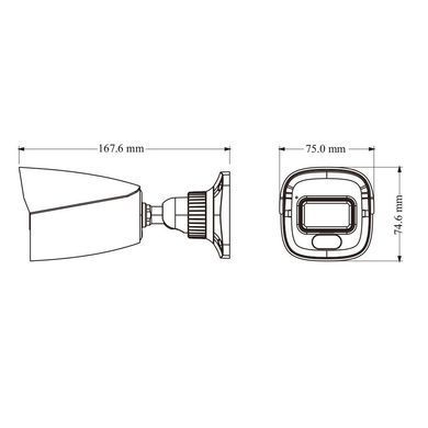 IP камера с микрофоном и двойной подсветкой TVT TD-9441S4L-A(D/PE/AW2) White, 4Мп
