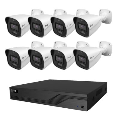 Комплект IP видеонаблюдения на 8 камер TVT IP-Video Kit 8x4Mp (B) PoE