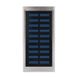 Повербанк з сонячною панеллю 20000mAh Power Bank Kraft KPB-1020SLIM Silver LED-ліхтар