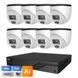 Комплект IP видеонаблюдения на 8 камер 4Мп TVT IP-Video Kit 8x4Mp (T) PoE