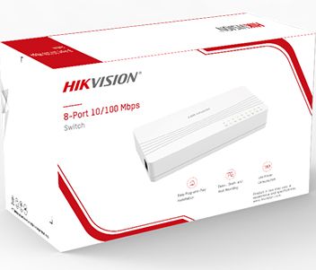 8-портовый коммутатор Hikvision DS-3E0108D-E