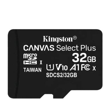 Карта пам'яті microSDHC Kingston Canvas Select Plus 32 GB Class 10 А1 UHS-1