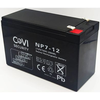 Комплект блок безперебійного живлення CoVi Security PS08 3А + NP7-12 7 А/ч 12 В