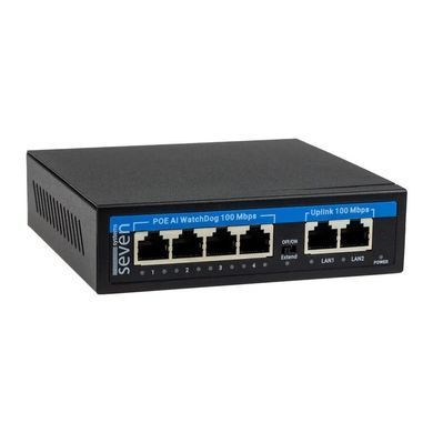 Комплект IP відеоспостереження на 4 купольні 2 Мп камери SEVEN IP-7212W4-2MP