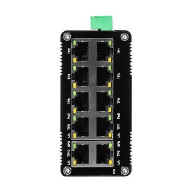 10-портовий комутатор E-LINK LNK-IMC010GP, 8 портів PoE