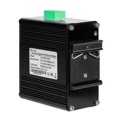 10-портовий комутатор E-LINK LNK-IMC010GP, 8 портів PoE