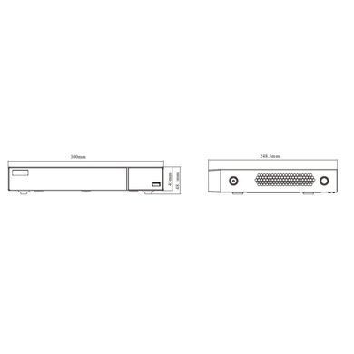 8-канальный IP-видеорегистратор TVT TD-3308H1-B2-B (160-160), 16Мп
