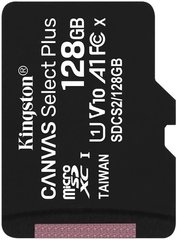Карта пам'яті microSDXC Kingston Canvas Select Plus 128 GB Class 10 А1 UHS-1