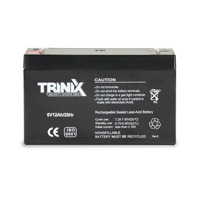 Акумуляторна батарея свинцево-кислотна TRINIX 6V12Ah/20Hr