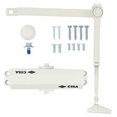 Дверной доводчик CISA 60460.03.0.45 STD, тяга до 80 кг