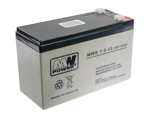 Акумуляторна батарея MW POWER MWS 7.2-12, 12В 7.2А/год
