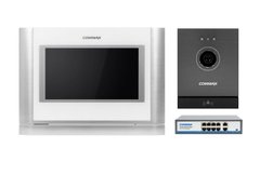 Комплект відеодомофону Commax CIOT-700M + Commax CIOT-D20M (A) White