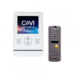 Комплект видеодомофона CoVi Security HD-02M-W+V-60 Silver