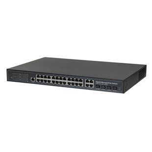 33-портовый управляемый гигабитный POE коммутатор HongRui HR901-AFGM-2444S