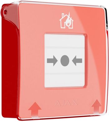 Беспроводная кнопка пожарной тревоги Ajax ManualCallPoint (Red)Jeweller
