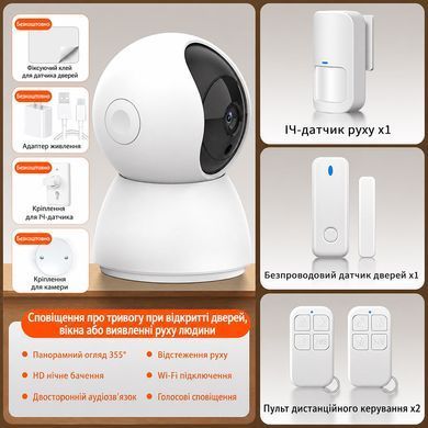 Комплект беспроводной Wi-Fi сигнализации с камерой Trinix TRX-CamKit(WiFi)
