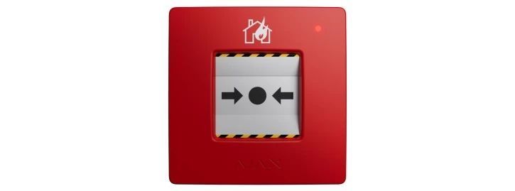 Беспроводная кнопка пожарной тревоги Ajax ManualCallPoint (Red)Jeweller