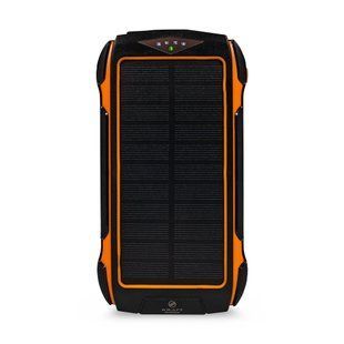 Повербанк з сонячною панеллю 30000mAh Power Bank Kraft KPB-U1830FCSL Orange 18W QC2.0 LED-ліхтар