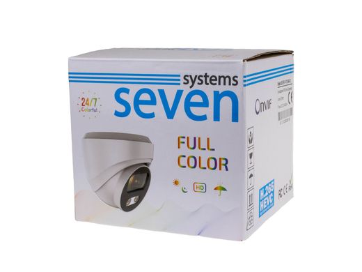 Купольна Full Color IP камера з мікрофоном SEVEN IP-7215PA-FC PRO, 5Мп