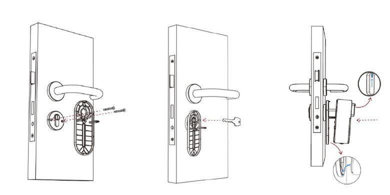 Розумний дверний електромоторний замок SEVEN LOCK SL-7772BM
