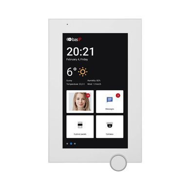 Android IP відеодомофон Bas-IP AZ-07L white, екран 7"