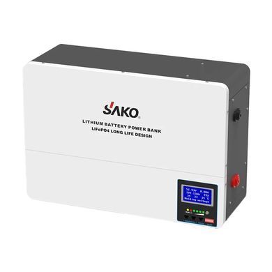 Комплект резервного питания Sako: инвертор 11kW SUNPOLO-11K +150A MPPT и 2 аккумуляторные батареи 51.2В 5120Втг Li-Wall series LiFePo4