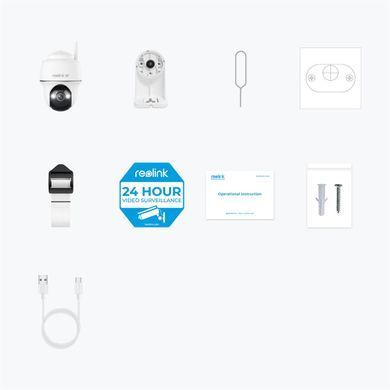 Поворотная Wi-Fi камера с аккумулятором Reolink Argus Series B440 (Argus PT Ultra), 8Мп