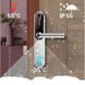 Умный дверной биометрический замок SEVEN LOCK SL-7768BF (85мм) silver (без врезной части)
