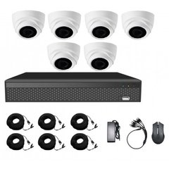Комплект видеонаблюдения на 6 камер CoVi Security AHD-6D KIT