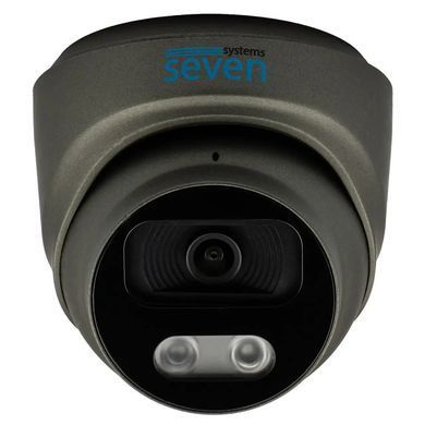 Комплект IP відеоспостереження на 4 купольні 5 Мп камери SEVEN IP-7215B4-5MP