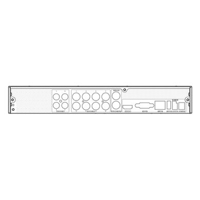 8-канальний гібридний відеореєстратор TVT TD-2708TS-HC, 2Мп