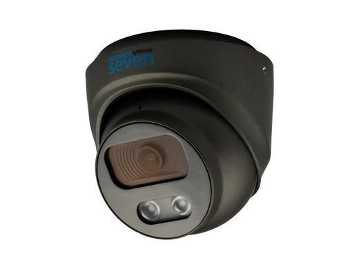 Комплект IP відеоспостереження на 4 купольні 5 Мп камери SEVEN IP-7215B4-5MP