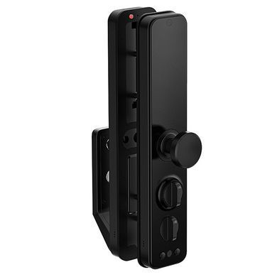 Розумний дверний біометричний замок SEVEN LOCK SL-7769BFF black (врізна частина 6068)