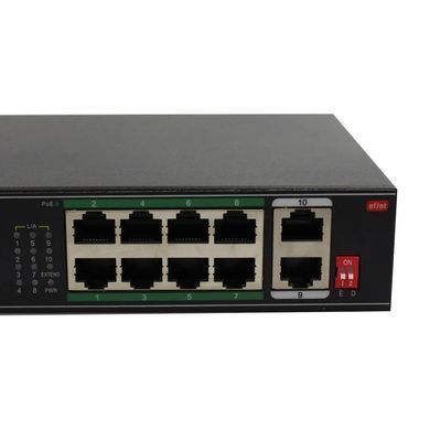 10-портовий комутатор ONV-H1108PLD, 8 портів PoE