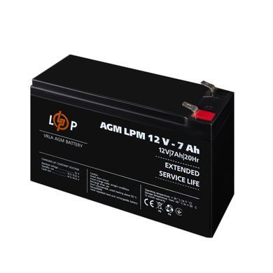 Акумулятор свинцево-кислотний LPM 12V - 7 Ah