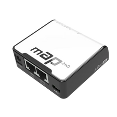 Wi-Fi точка доступу з 2-портами Mikrotik mAP (RBmAP2nD) 2.4GHz