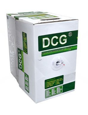 Кабель вита пара внутрішній DCG UTP CAT5E 4P 0,50мм CCA PVC W, 305 м