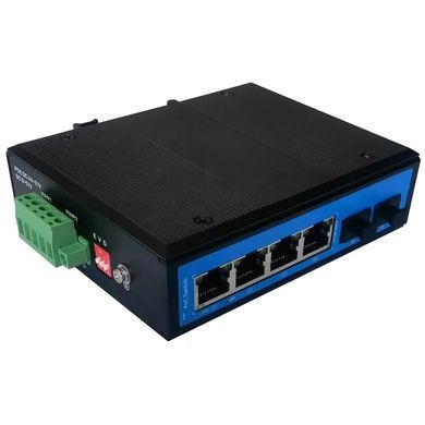 4-портовый неуправляемый промышленный PoE коммутатор Ewind EW-PIS1806-4GE